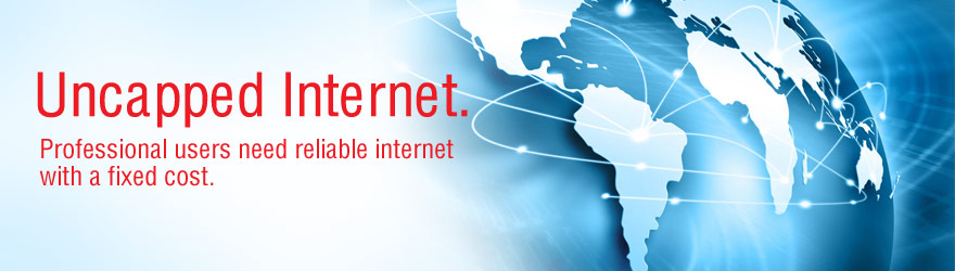 Professional users need reliable internet with a fixed cost.